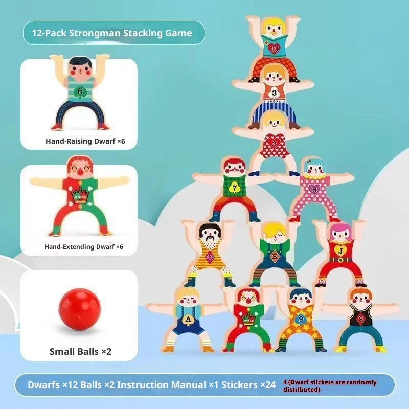 Toy Superhero stacking blocks early education table-top parent-child interaction intelligence enhancement balance game