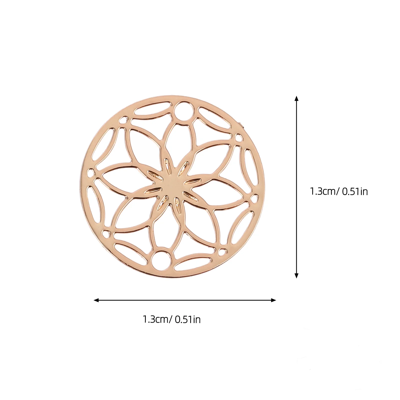 

200 шт. медный кулон в форме цветка DIY детали для изготовления ювелирных изделий ручной работы ожерелье браслет ремесло нежный аксессуар