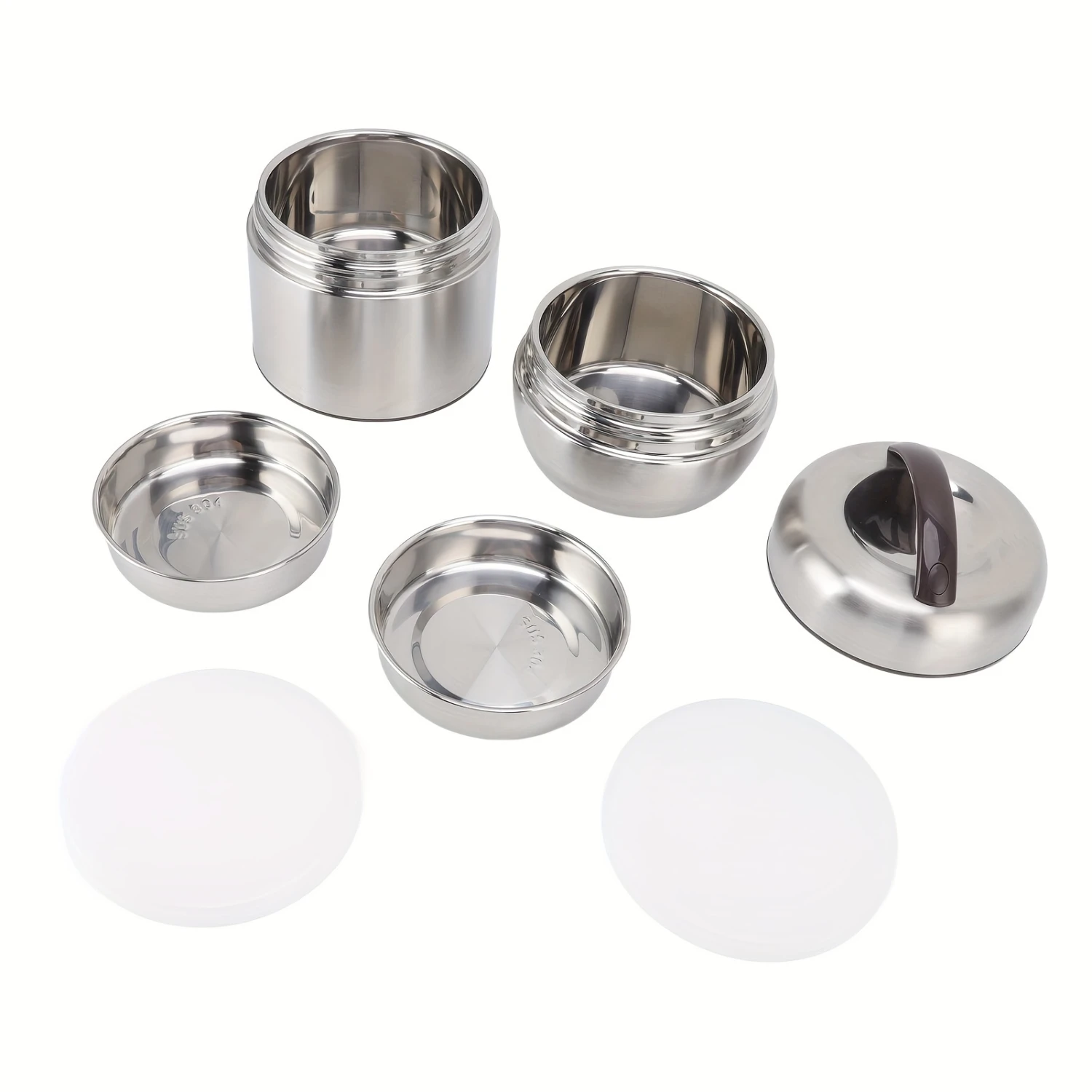 Insulation Bento Lunch Box 4 Layer Stackable Compartment Stainless Steel Lunch Container for Outdoor Travel