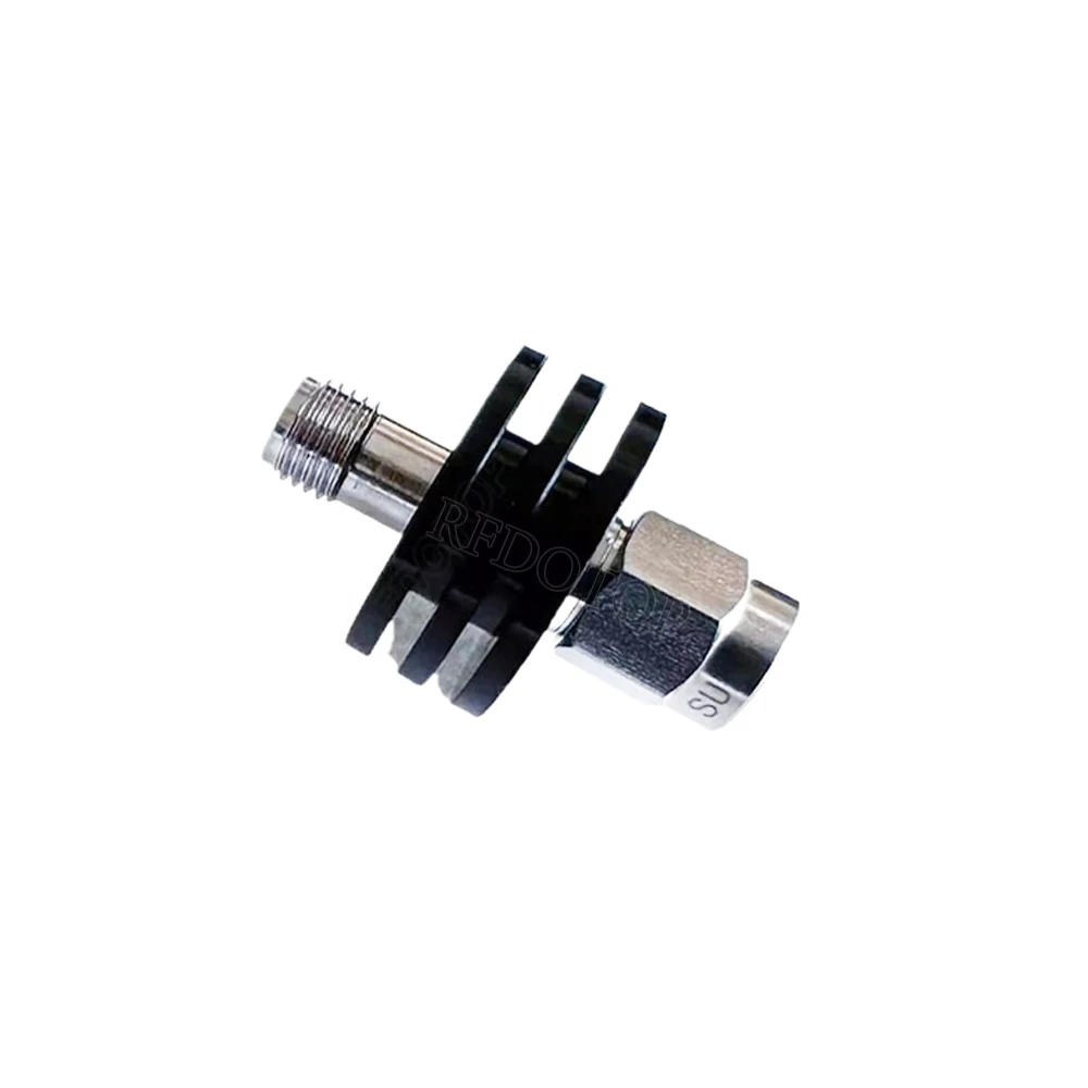 1Pcs 3W DC-6.0GHz SMA Male to SMA Female RF Attenuator 1~40dB Attenuator SMA Fixed Connectors 304 Stainless Steel 50 Ohm