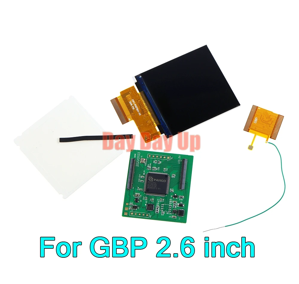مجموعة واحدة لـ نينتندو GBP 2.6 بوصة لـ GBP تسليط الضوء على شاشة LCD استبدال شاشة LCD عالية الضوء سطوع قابل للتعديل