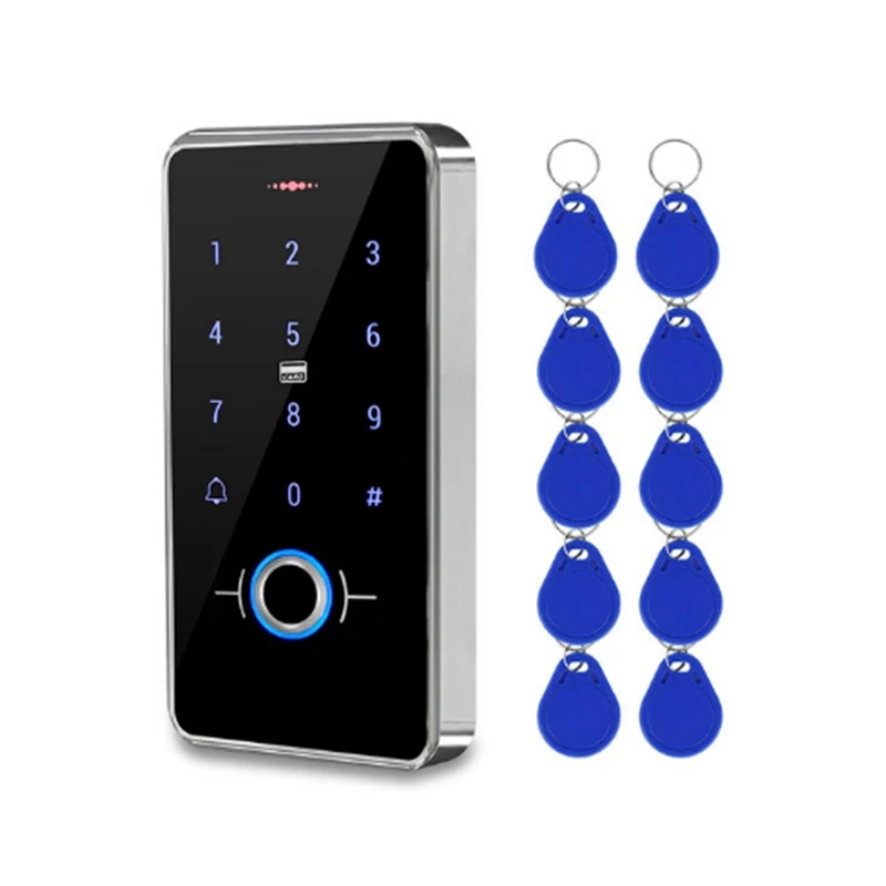 

Hot TTKK IP68 Waterproof Fingerprint Access Control System Keypad Fingerprint 125Khz RFID Card Door Entry Magnetic Strike Locks