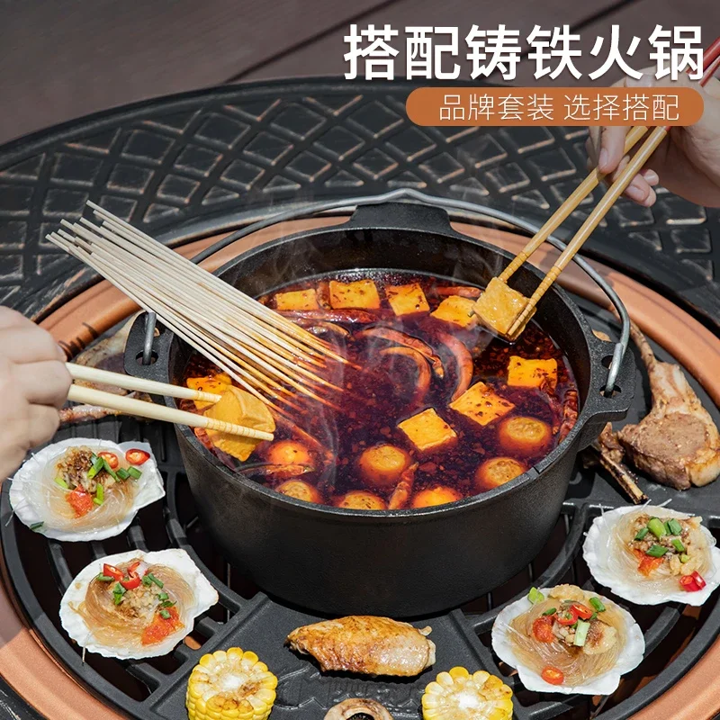 Furnace making tea Household barbecue grill Indoor brazier Outdoor heating stove Charcoal stove Table Charcoal stove Baking stov