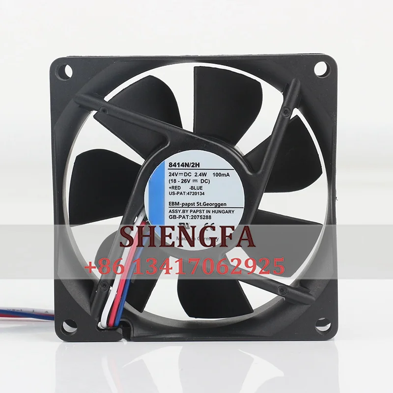 New original German authentic 8414N/2H 8414NGM 8414HR 8025 24V 2.4W cooling inverter fan