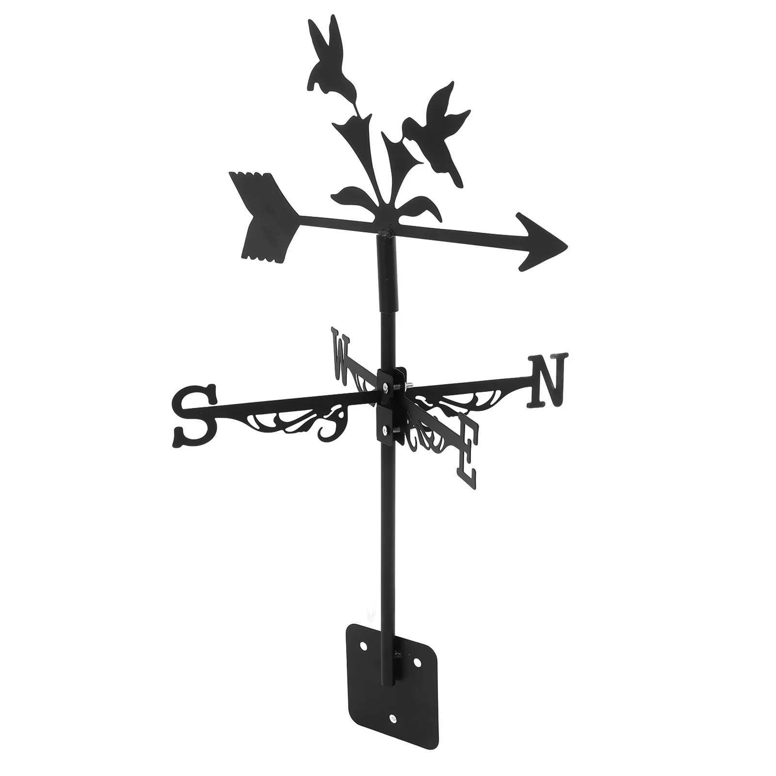 

Weather Vane Wind Direction Indicator Garden Outdoor Iron Weather Vane Decorative Metal Weathervane Yard Roof Lawn Wind