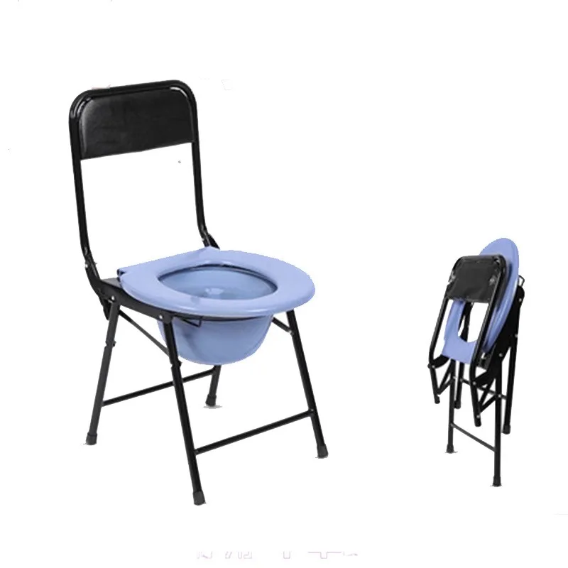 Household Elderly Health Care Toilet Chair Maternity Bathroom Bathing Thickened Mobile