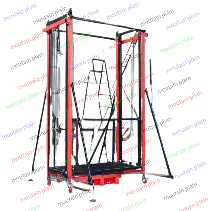 

remote control hydraulic automatic lifting platform for electric scaffolding elevator New type of foldable and simple mobile