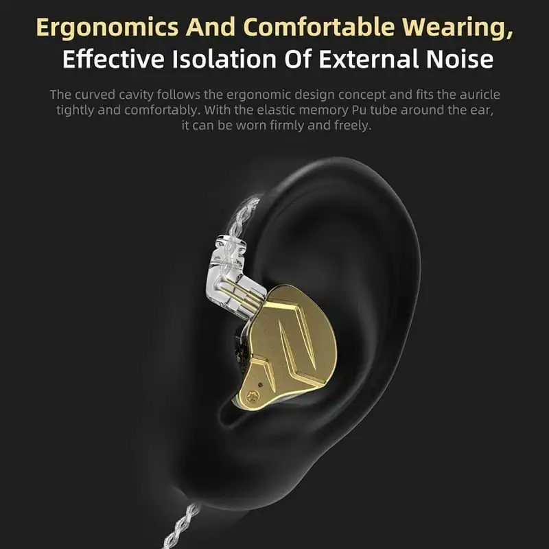 1BA+1DD Driver HIFI DJ Running Sport Earbud DIY Earphones