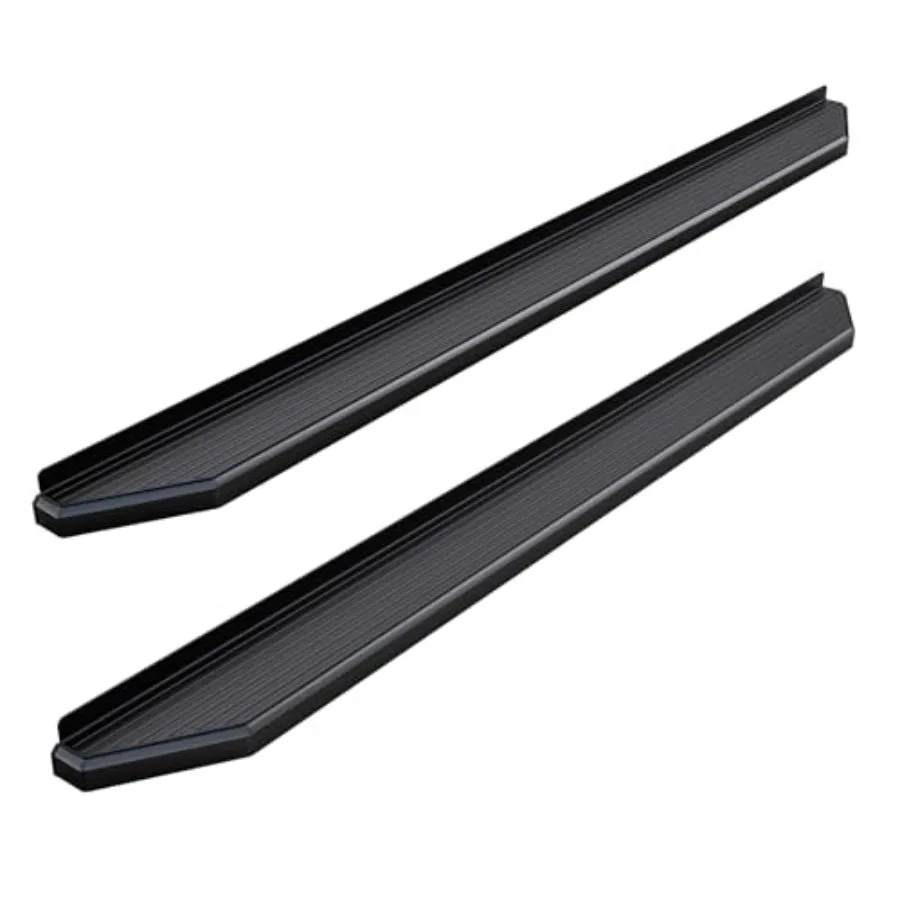 

Flat Style Board 6 Black Nerf Bar for Chevy Silverado GMC Sierra 1500 2007-2018 Crew Cab 2500 3500 HD 2019 Crew Cab Exclude 07