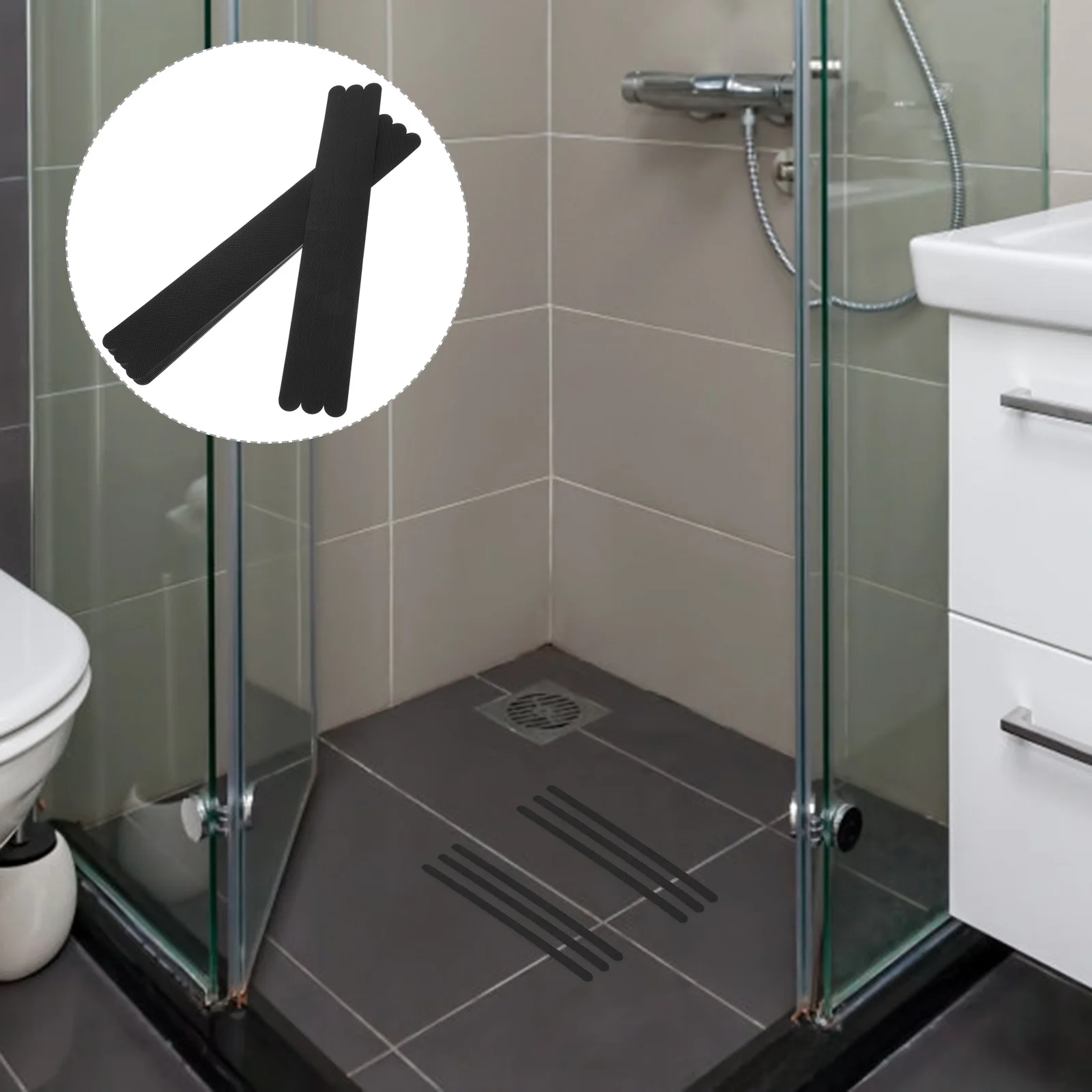 

24pcs Anti-Skid Floor Sticker Peva Safety Strips For Bathtub Shower Stairs Non Slip Tape Bathroom Decor Rough Surface