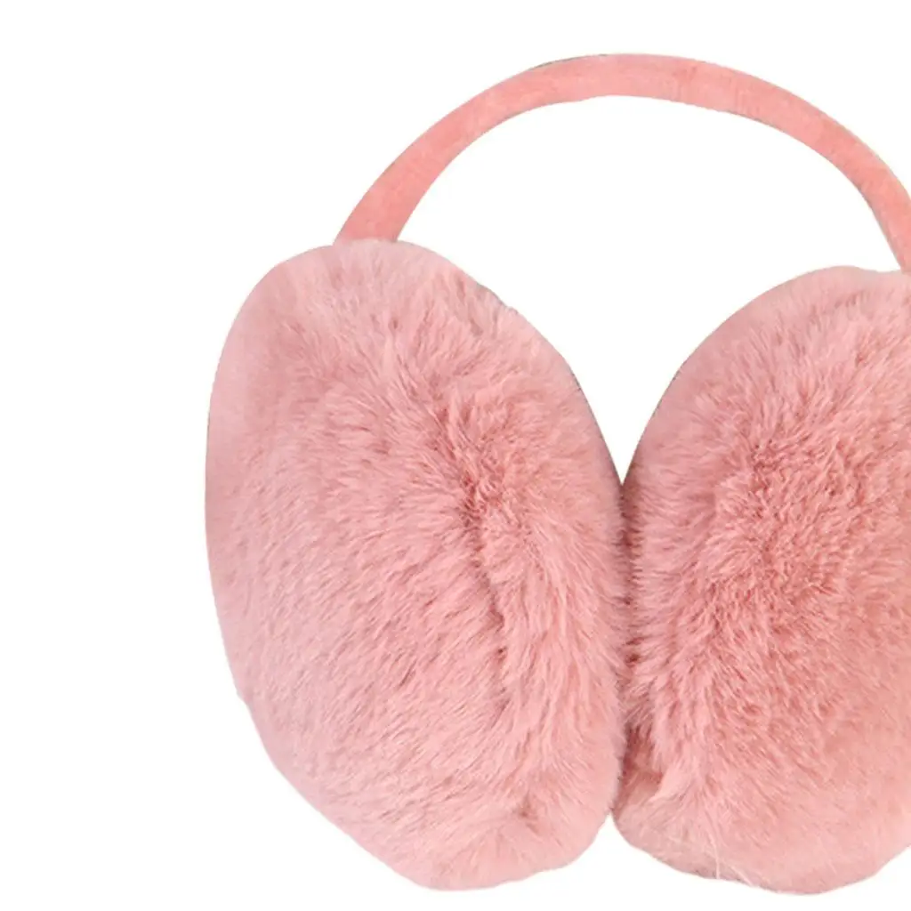 Soft Plush Ear Warmer Furry Ear Muffs Warmer Warm Earmuffs Headphone Weather Outdoor Cold Protection Ear-Muffs Ear Cover