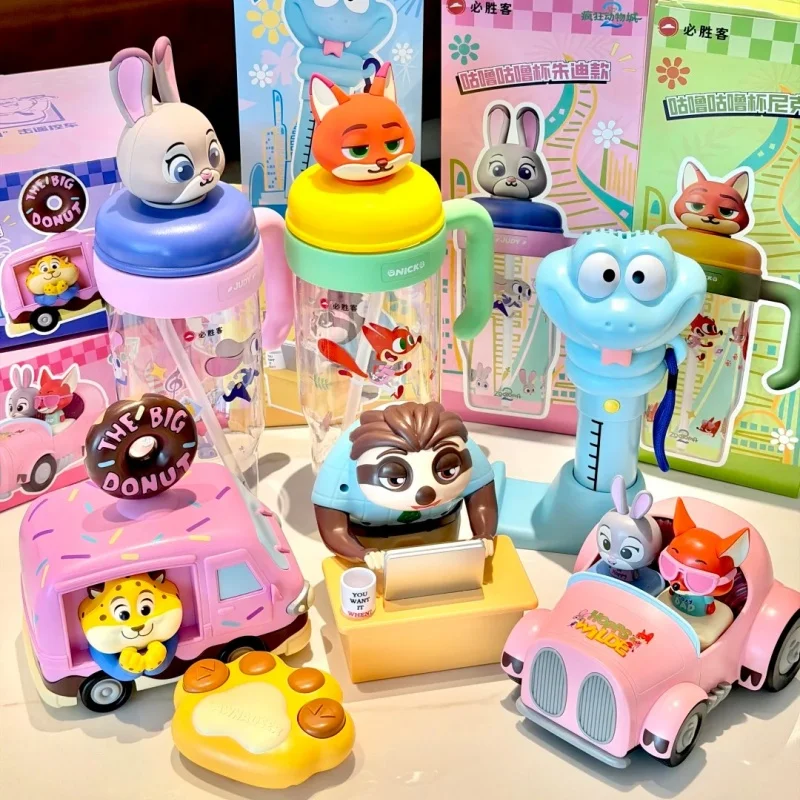 

Authentic Zootopia 2 Limited Edition Toy Nick/Judy /Gary /Flash Fan Remote Control Vehicle Cup Decoration Desktop Collection
