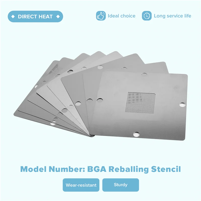 XBOX360 GPU-CSP CPU-BGA محطة Rebيعادل 8 قطعة استنسل الحرارة المباشرة 90X90 مللي متر لوحدات التحكم بالألعاب A01-AT30 #5