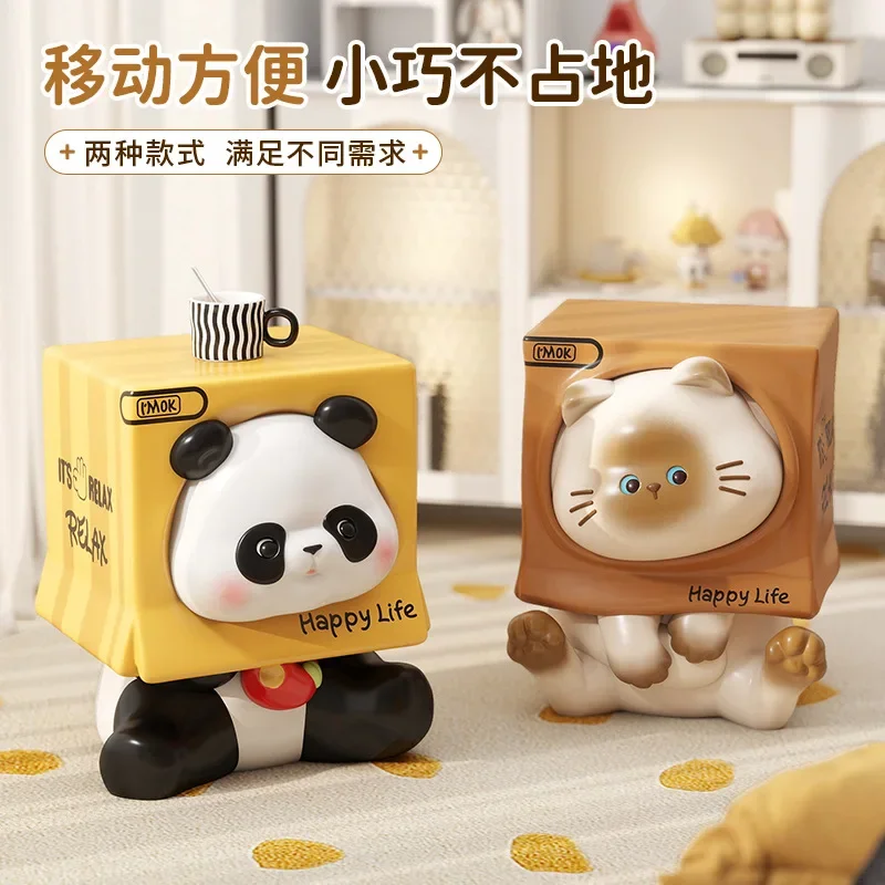 TAO Creative panda floor ornament bedroom cartoon bedside table ornament