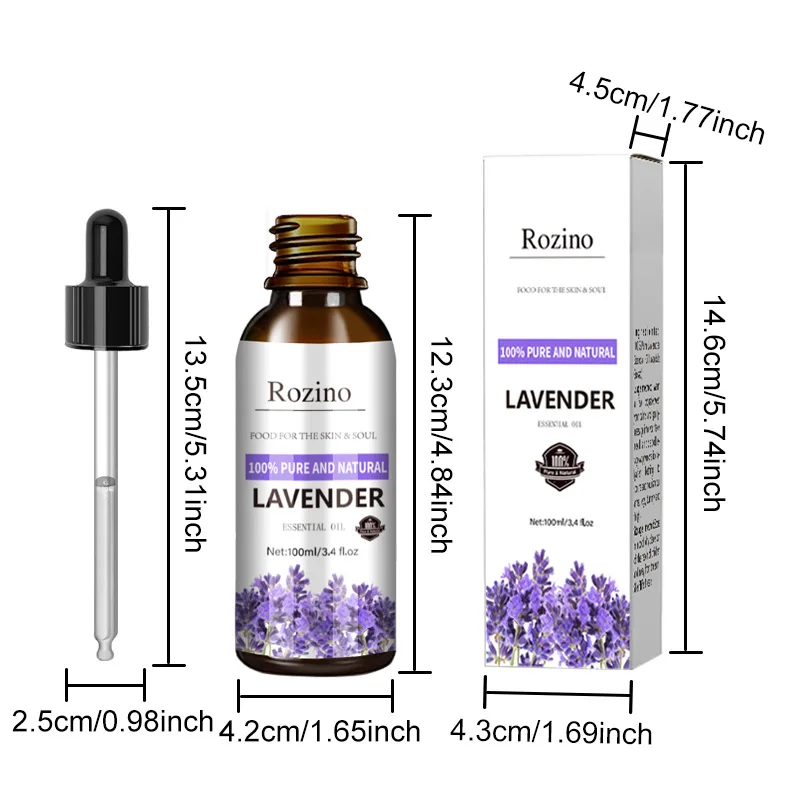 100ml  Lavender Plant Essential Oil SPA Moisturizing Comfortable Calming Nourishing and Moisturizing Massage Essence