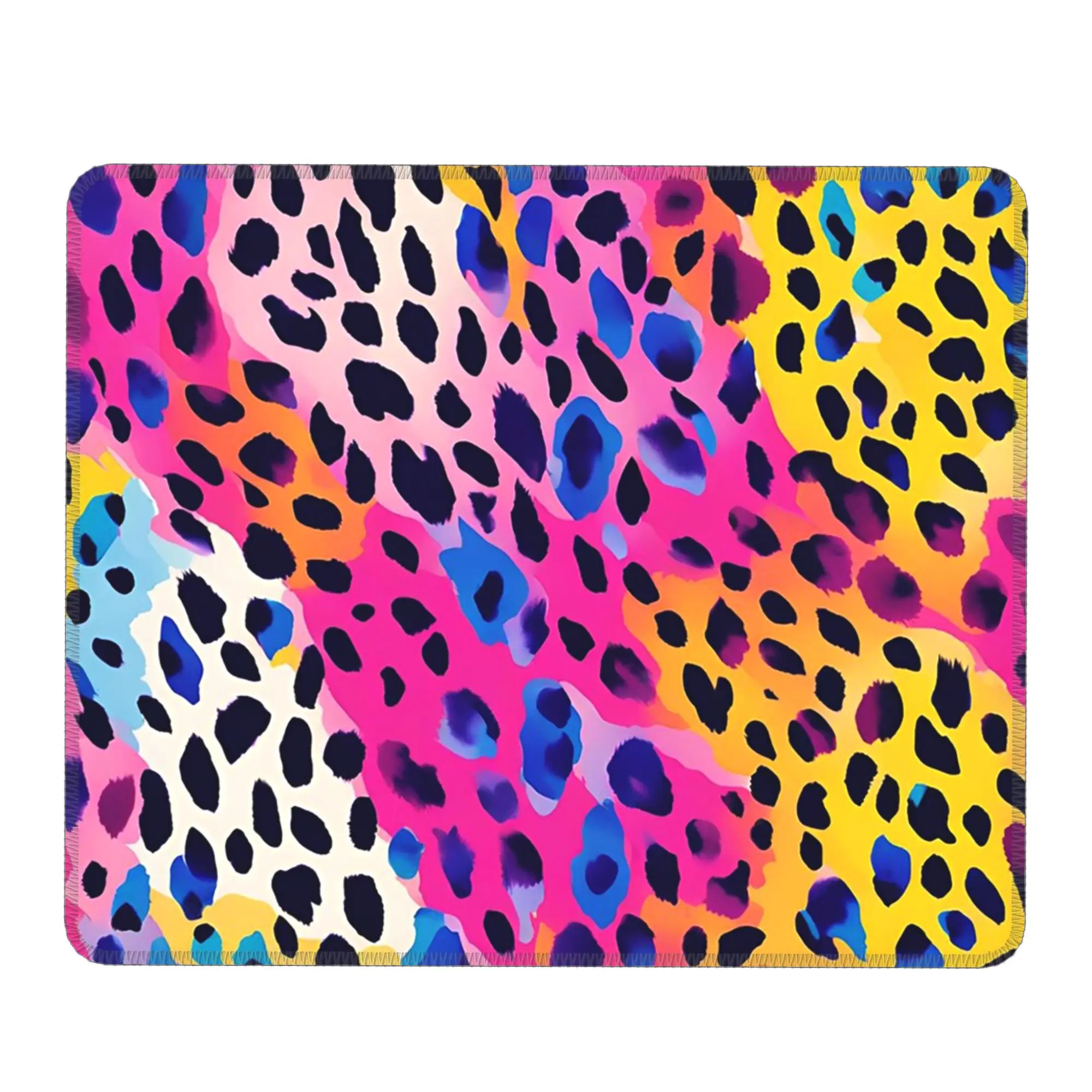 Colorful Leopard Print Mouse Pad Computer Keyboard Mouse Mat Gamer PC Laptop Desk Mat Office Accessories Table Mats