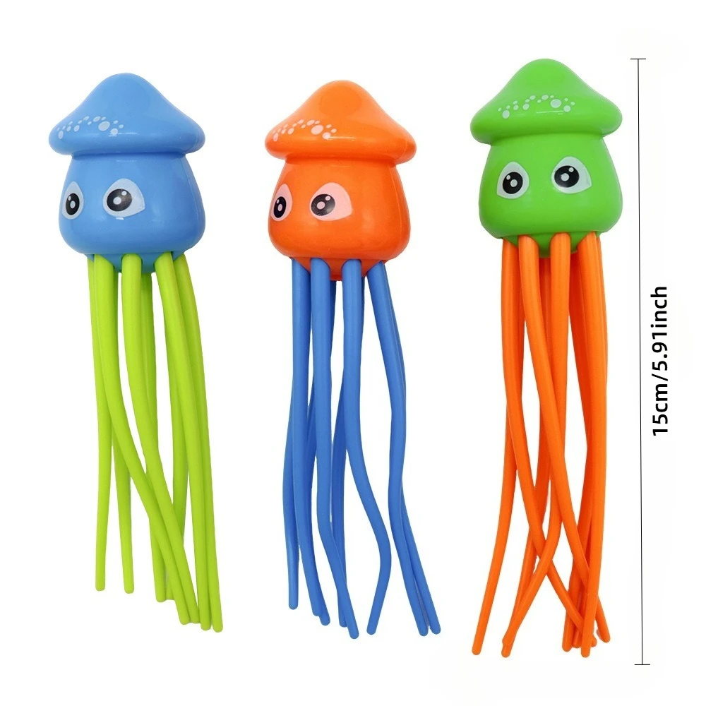 6pcs Jellyfish Dive Toys with Bath Toys Pool Toys Swimming Pool Games for Children, Summer Water Toy for Boys and Girls