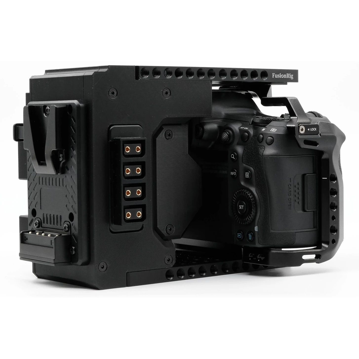 FusionRig para Canon R5 mark II Módulo de expansão de gaiola de câmera Cineback