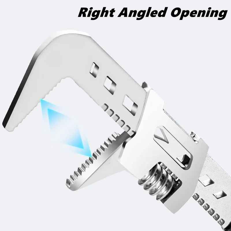10/12/15 inch Adjustable F-Type Wrench Spanner Motor Wide Jaw Large Opening Spanner Wrench Movable Spanners Repair Tools Wrench