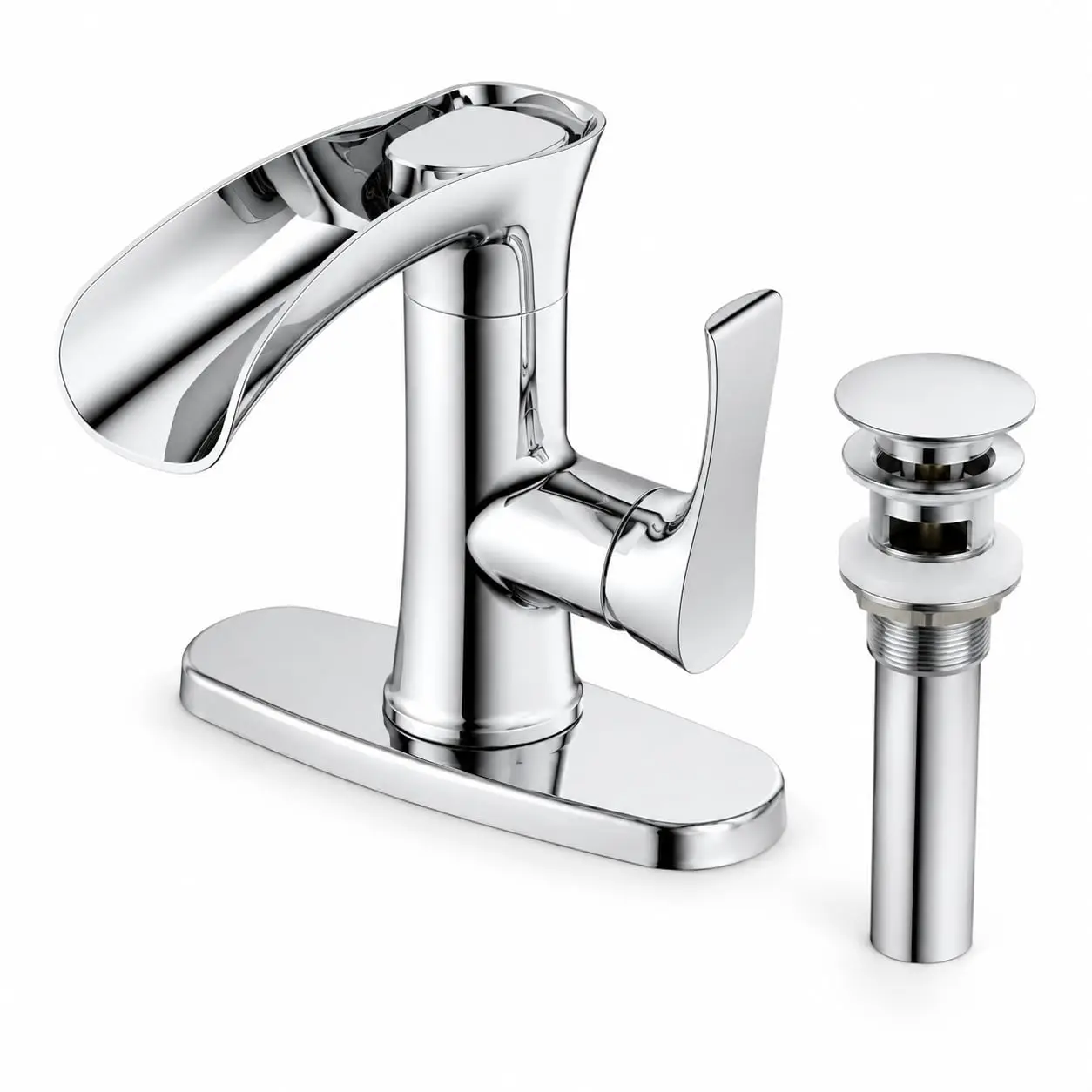 HiMISS Modern Waterfall Bathroom Faucet image 7