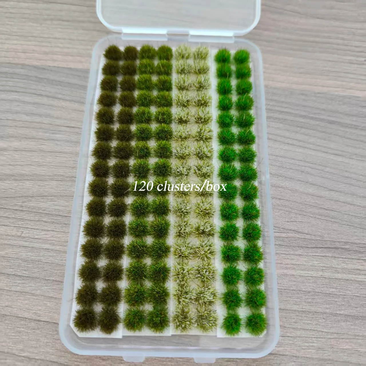 72 stks/doos Model Gras Cluster 3MM Gras Pland Model Kits voor War Game Building Zand Tafel Scène materialen Diorama Accessoires