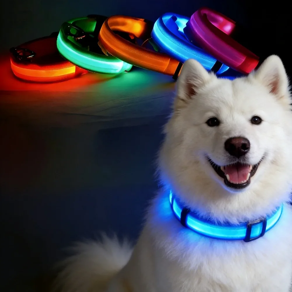 Collier lumineux LED en nylon