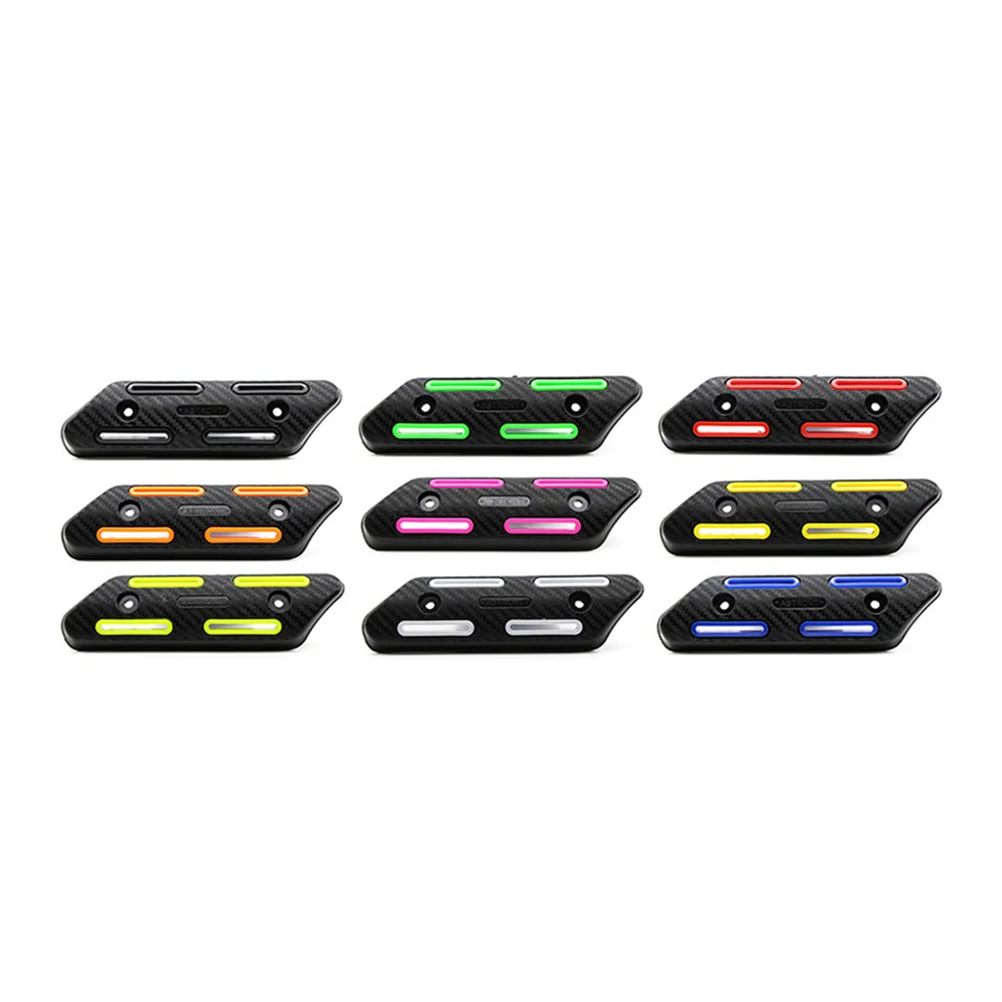 

Motorcycle Exhaust Heat Shield 25-51mm Heat Insulation Cover Easy Installation Hose Clamps Dirt Bike Muffler Orange