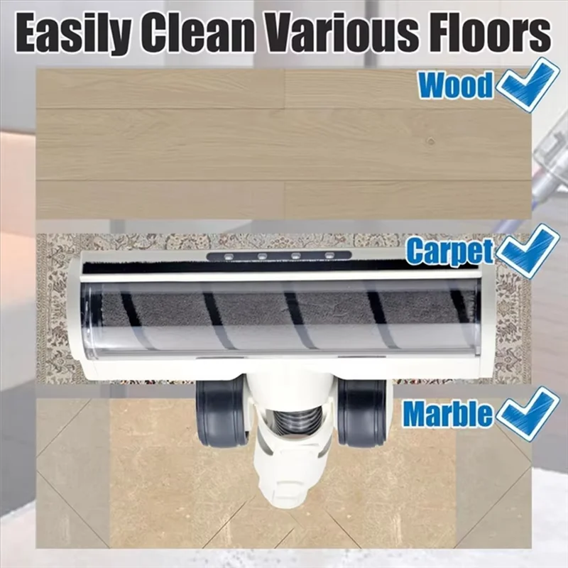 Cabeça de escova de piso de vácuo tcf compatível com dreame v6, v8, v12, v11 acessórios de aspirador de pó