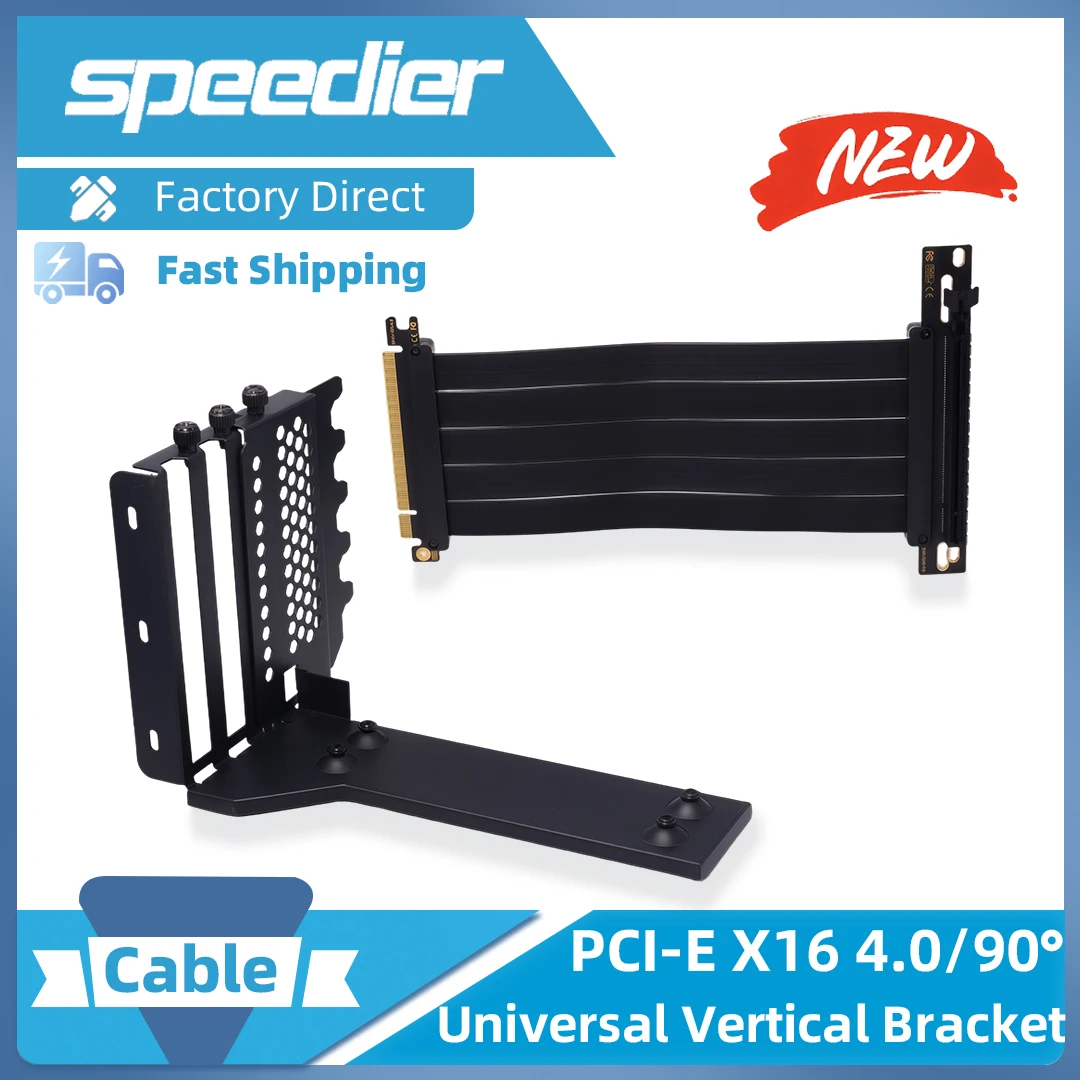 

PCIe 4.0 X16 Riser 3090 4090 Graphics Card Extension Cable Vertical Bracket Set Supports 3 Card Slots Thickened Graphics Card