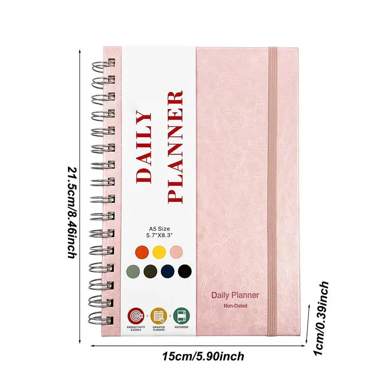 غلاف صلب مجلة اللياقة البدنية ، للقيام دفتر الملاحظات ، دفتر تجريب اليومي ، للقيام مخطط قائمة ، اللوازم المدرسية ، A5 مخطط العمل اليومي