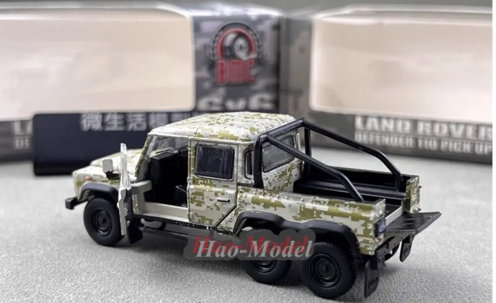 BM 1/64 для Land Rover Defender 110 6x6 2016, модель пикапа, сплав, литье под давлением, имитация игрушек, подарки для мальчиков, коллекция хобби-дисплеев