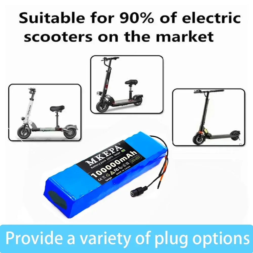 MKEPA 36V 100000mAh 36v Electric Scooter Battery Lithium Electric Scooter 500W Electric Scooter Battery 36v 10s2p Battery