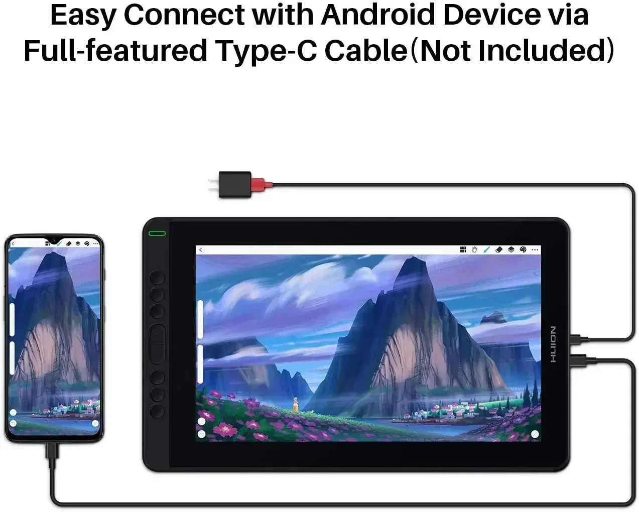 2026/2026/ kamvas 13 portable 13.3 inch interactive design displays lcd  digital pen graphic drawing tablet