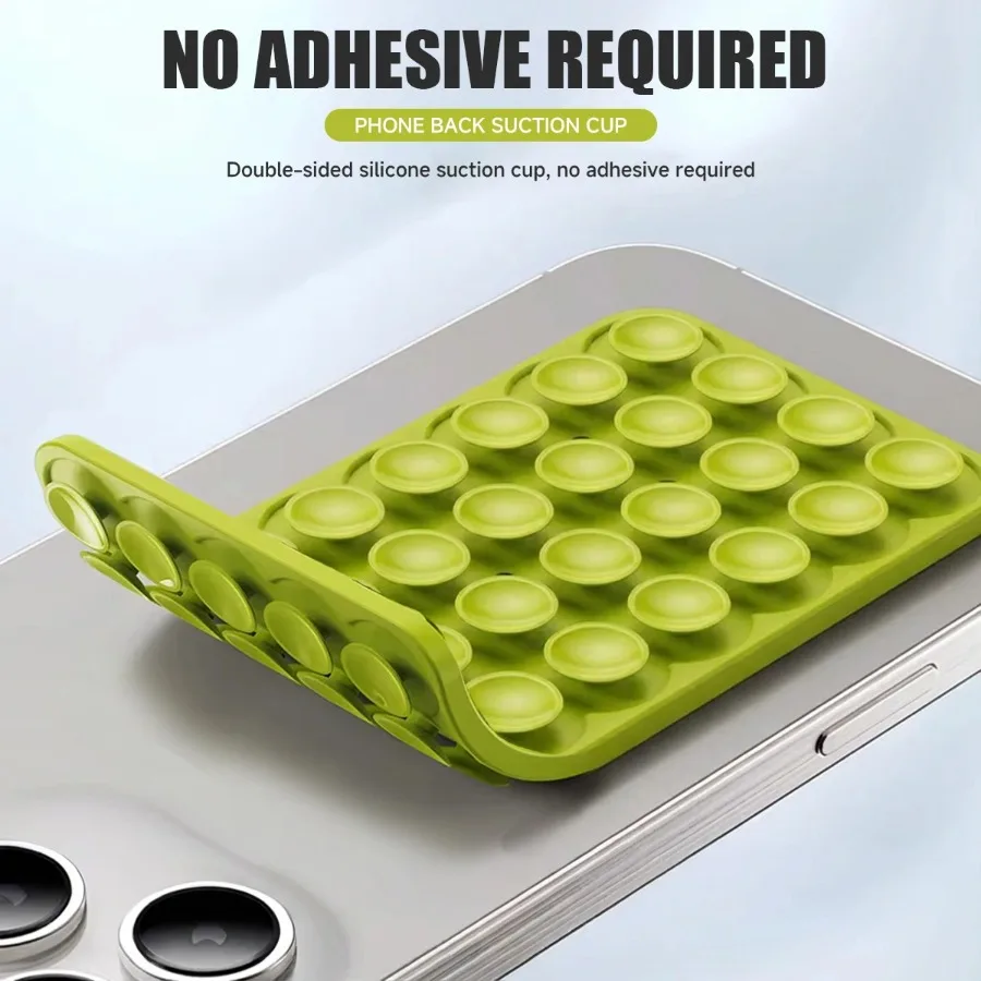 

Double-Sided Suction Cup Phone Mount, Silicone Suction Phone Case Adhesive Sticky Phone Grip Hands-Free Phone Grip Phone Stand