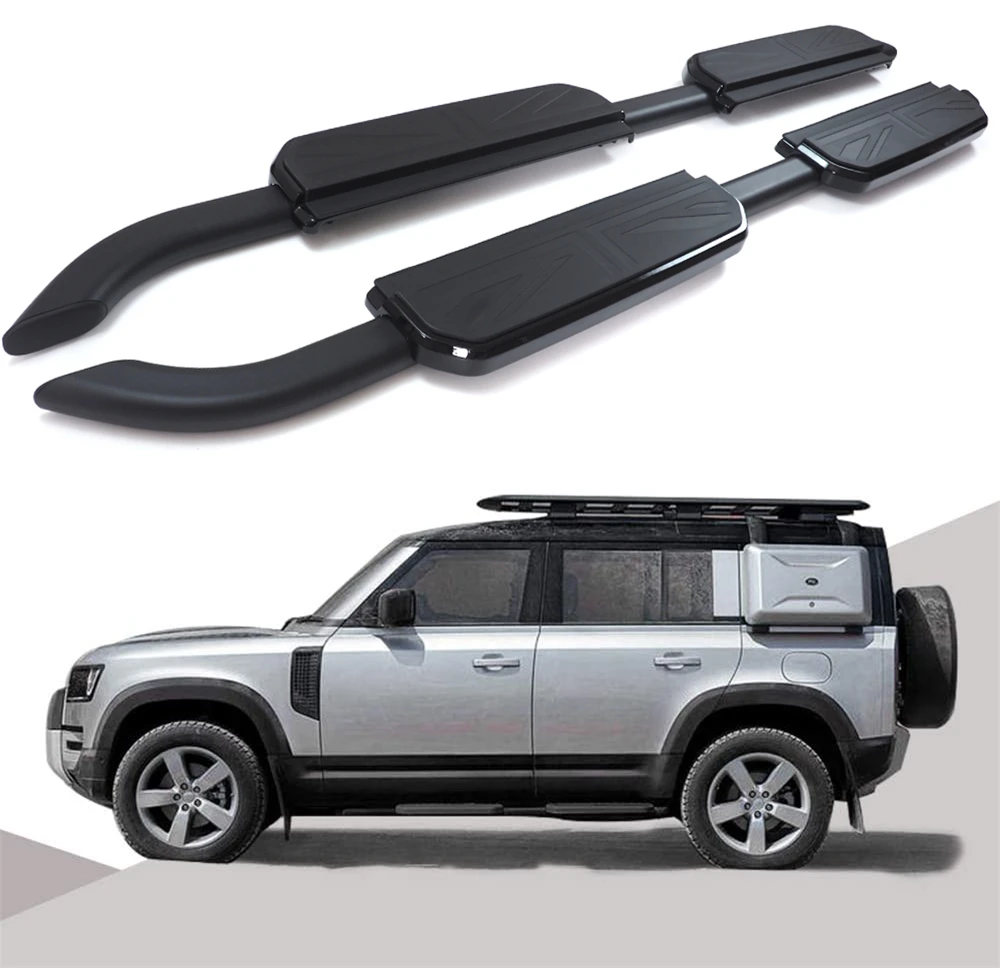 Running Boards fits for Defender 110 4D L851 2020 21 22 23 Side Steps Pedals Nerf Bar