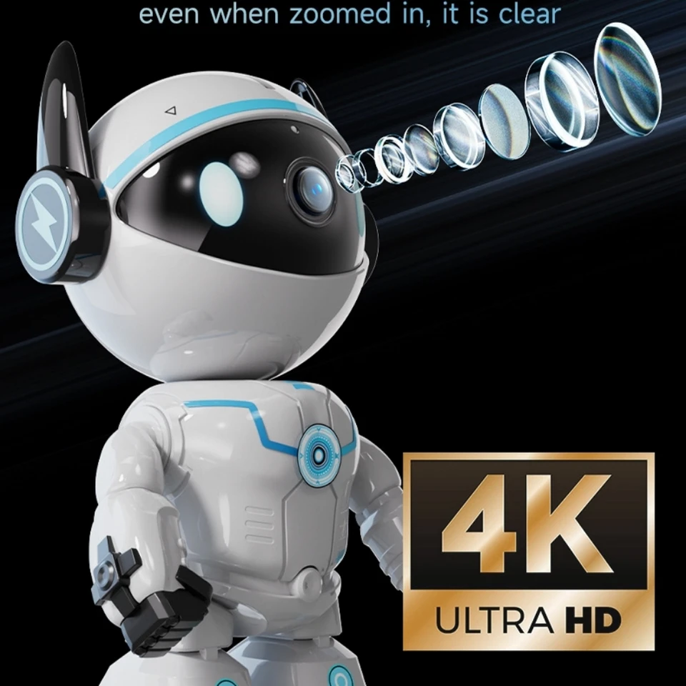 1080P Astronauta Robô Câmera IP Wifi Vigilância de segurança sem
