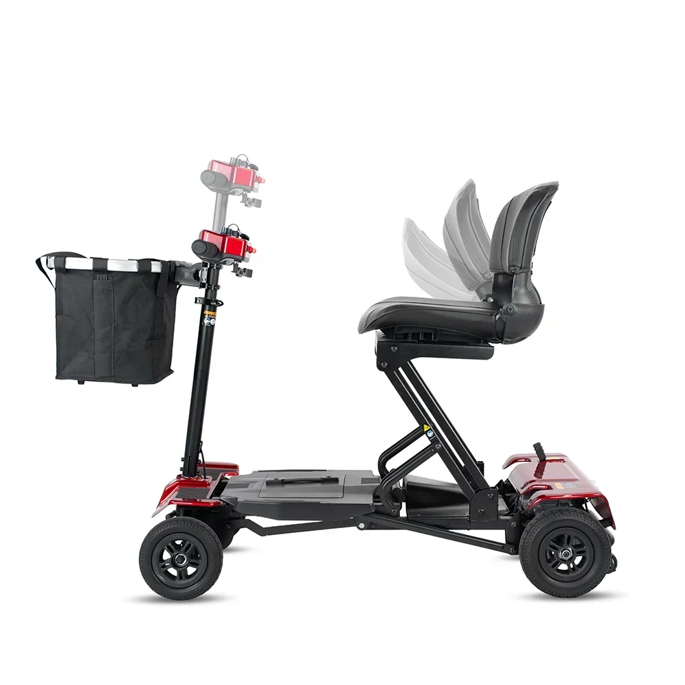 Mobility scooter elderly automatic folding electric disabled scooter 24V 180W Motor Mobility Scooter 4 wheels foldable