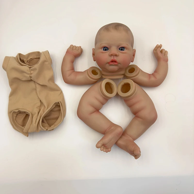 19inch Lifelike Reborn Doll kit Evi painted Doll kit Unfinished Doll parts with Hand Painted Hair