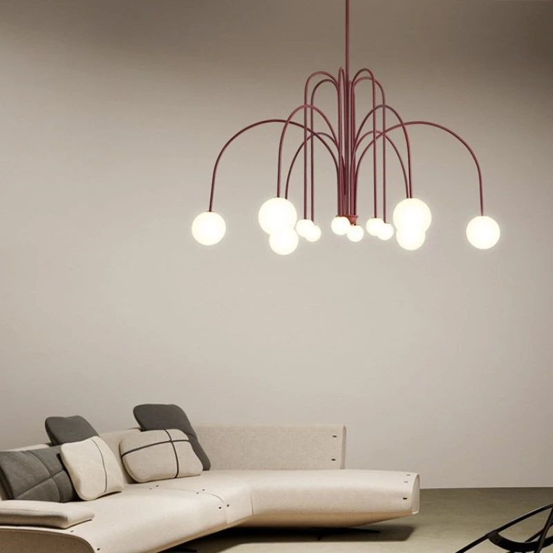 

Living room chandelier Nordic simple modern light luxury magic bean art dining room bedroom main