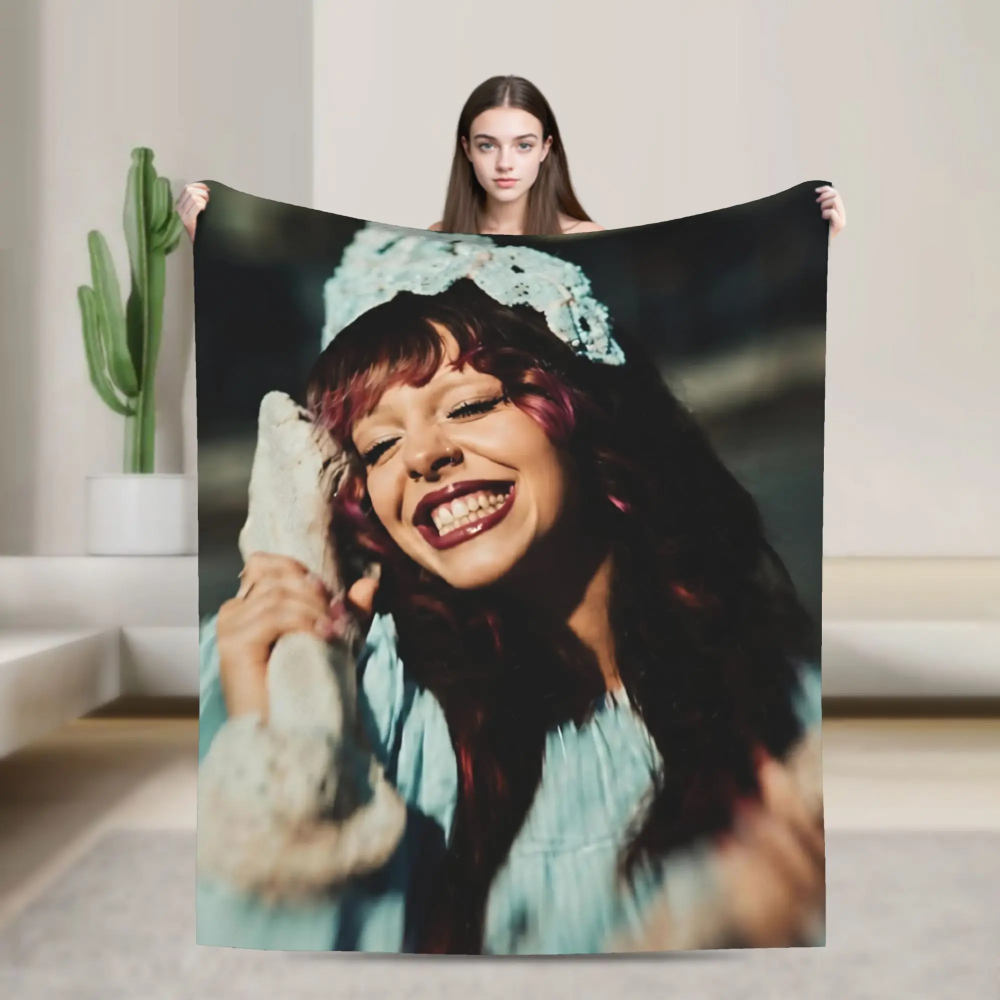 Melanies Martinezs Singer Blanket Coral Fleece Plush New Album Warm Throw Blankets for Airplane Travel Bedspread