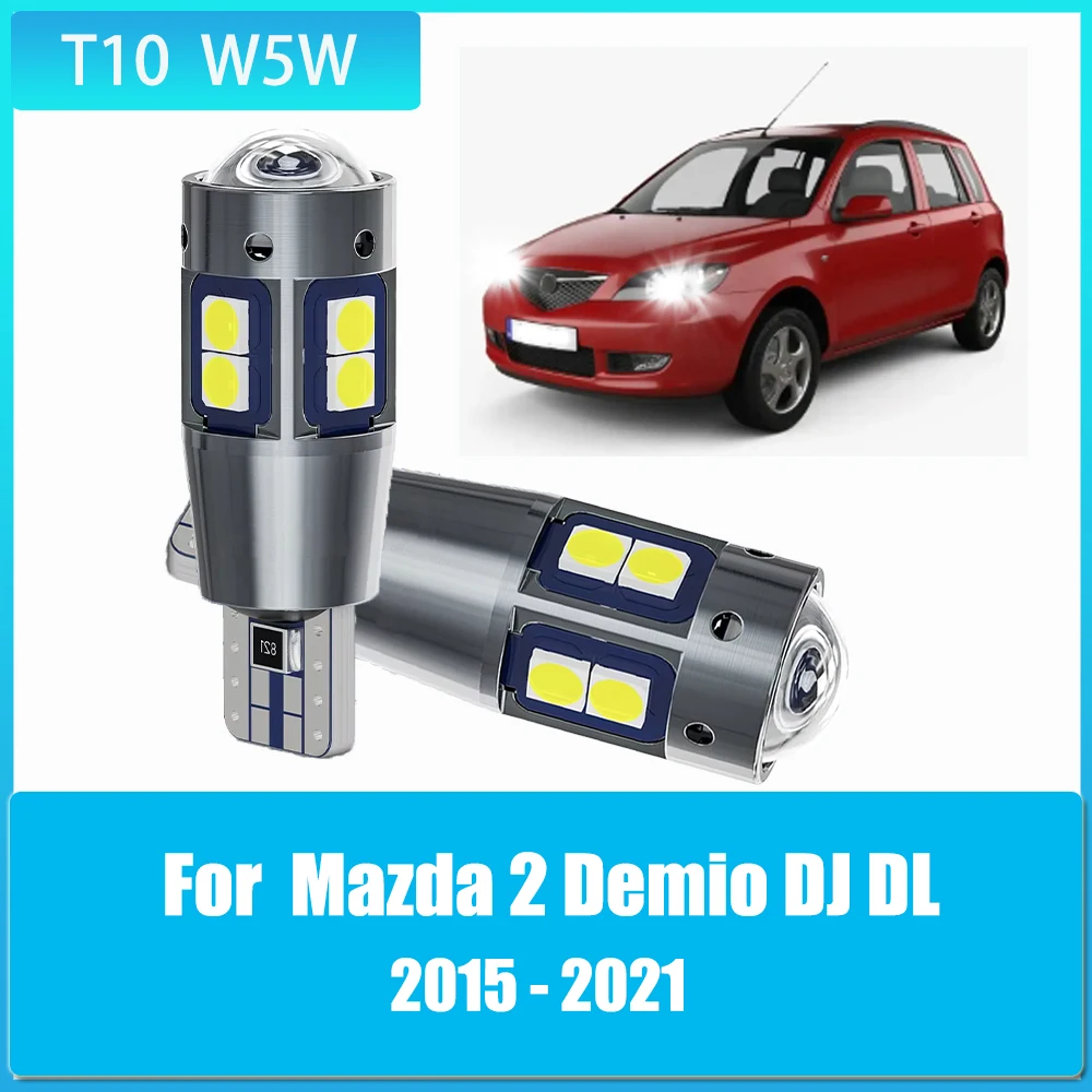 

2pcs T10 W5W LED Canbus 12V Led Bulbs Auto Car Clearance Light for Mazda 2 Demio DJ DL 2015 2016 2017 2018 2019 2020 2021