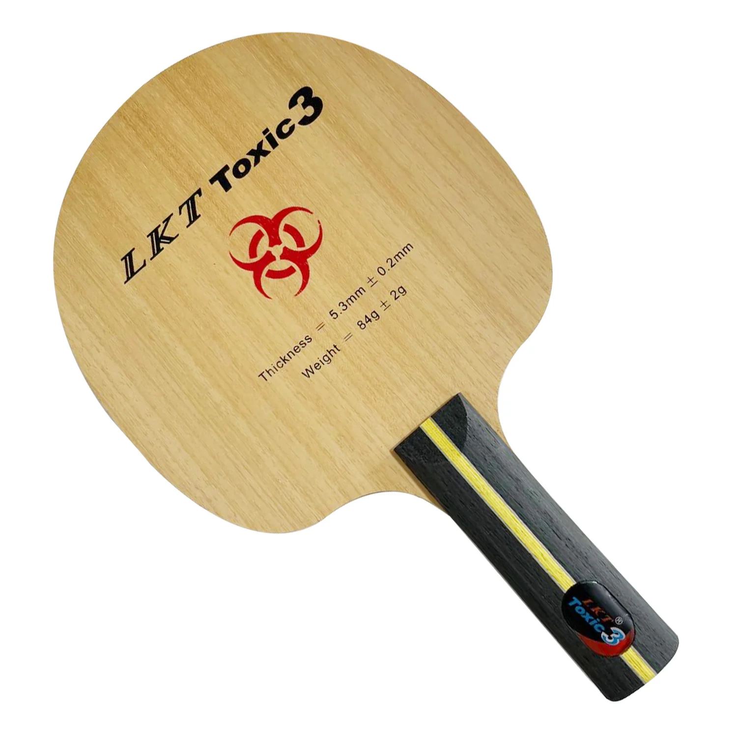 Original LKT Toxic3 Chop tipo hoja de tenis de mesa mango recto ST