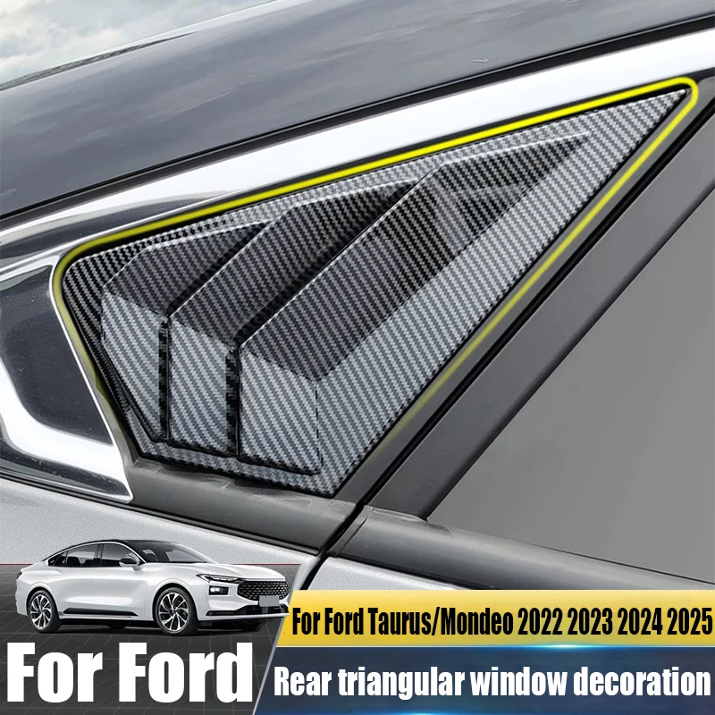 

Для Ford Taurus/Mondeo ‌ 2022 2023 2024 2025 задние треугольные жалюзи, левые и правые боковые окна, товары для наружного украшения автомобиля