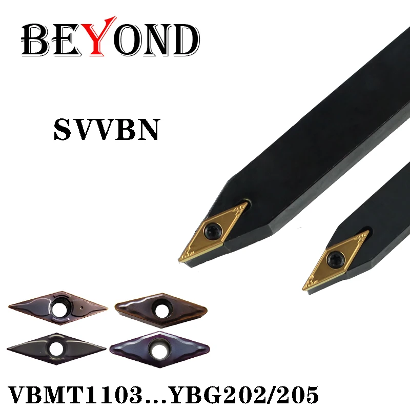 

BEYOND SVVBN SVVBN1010H11 SVVBN1212H11 SVVBN 1616H11 SVVBN2020 External Lathe Cutter Carbide Inserts Shank Turning Tool Holder