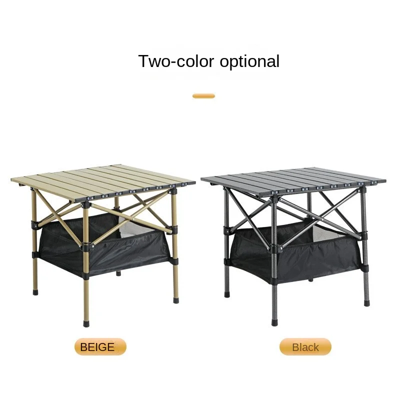 Outdoor Folding Portable Camping Table Good Storage Picnic Table Field Camping Car BBQ Lightweight Egg Roll Table Home Camping