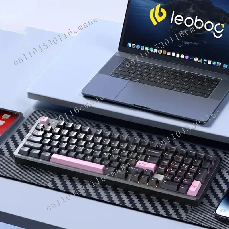 Hi98 Pro Aluminum Mechanical Gaming Keyboard Three Mode RGB Backlit Factory Sale Hot Swap Programmable Gasket Keyboard