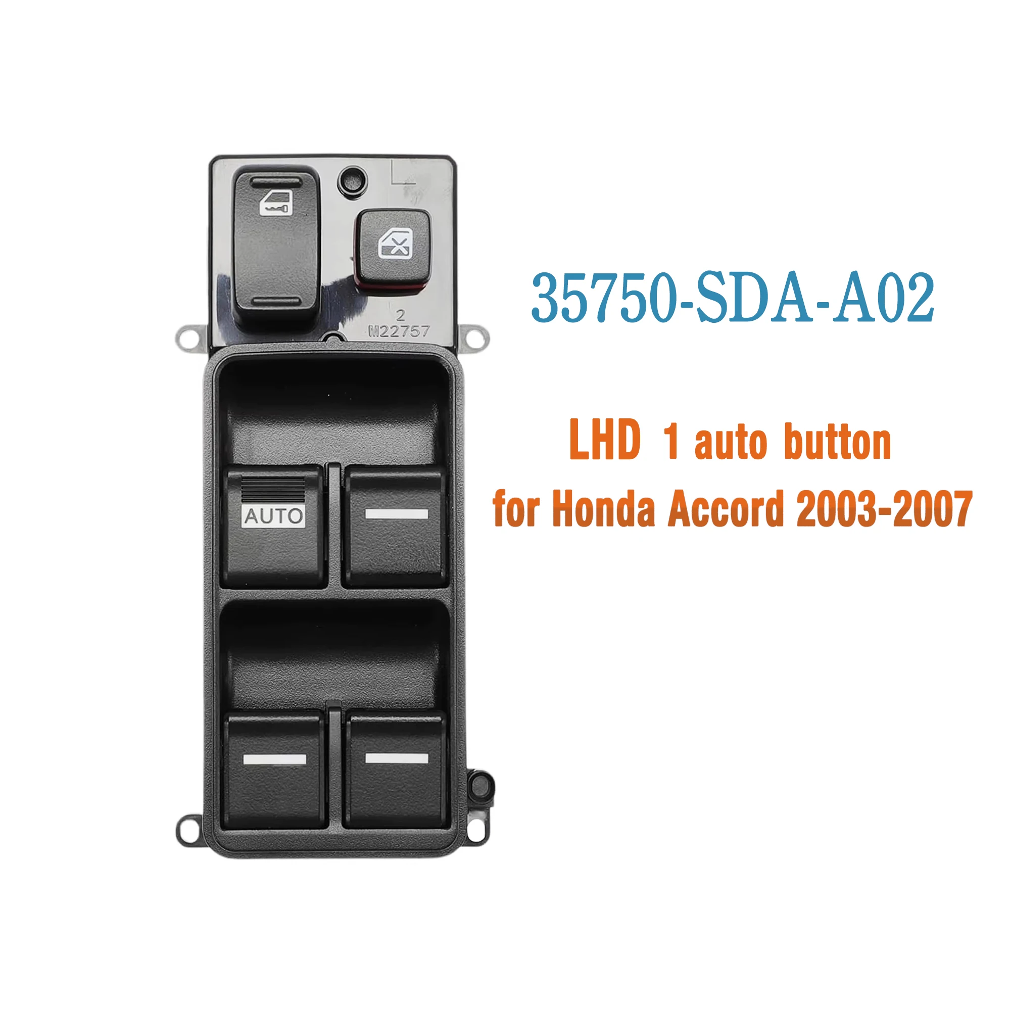 

35750-SDA-A02 35750-SDA-A04 35750-SDA-A05 Для Honda Accord 2003-2007, кнопка управления стеклоподъемником с электроприводом