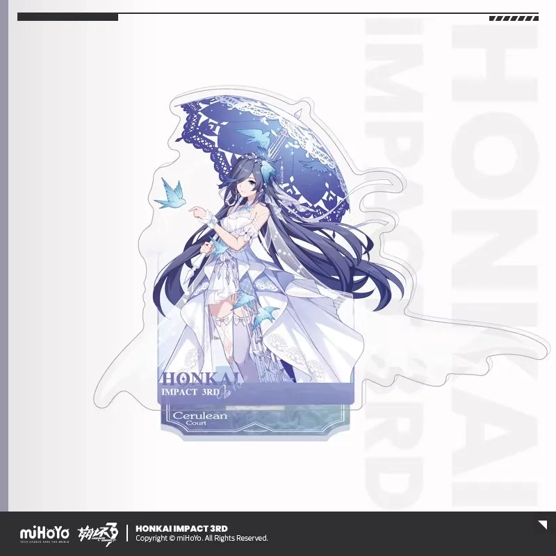 [Genuine] miHoYo Game Honkai Impact 3rd Acrylic Standee Elysia Kiana Seele Desktop Ornament Anime Accessory Cosplay Xmas Gifts 4