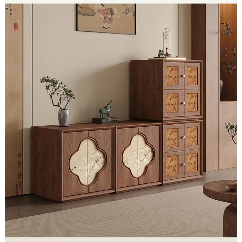 

Medieval solid wood chest cabinet, card door cabinet, living room TV cabinet against the wall, storage cabinet
