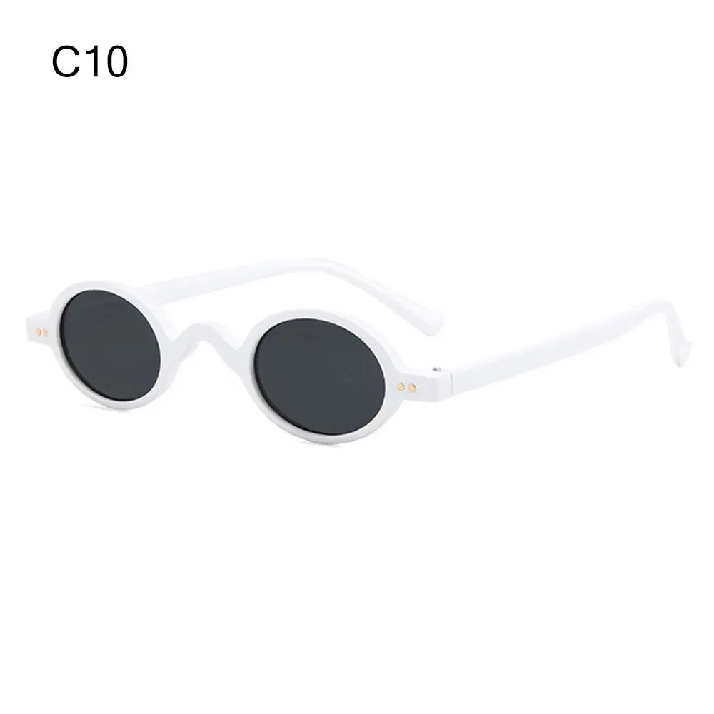 السفر UV400 ظلال الهيب هوب جولة النظارات الشمسية إطار صغير البيضاوي النظارات الشمسية نظارات الشمس #1